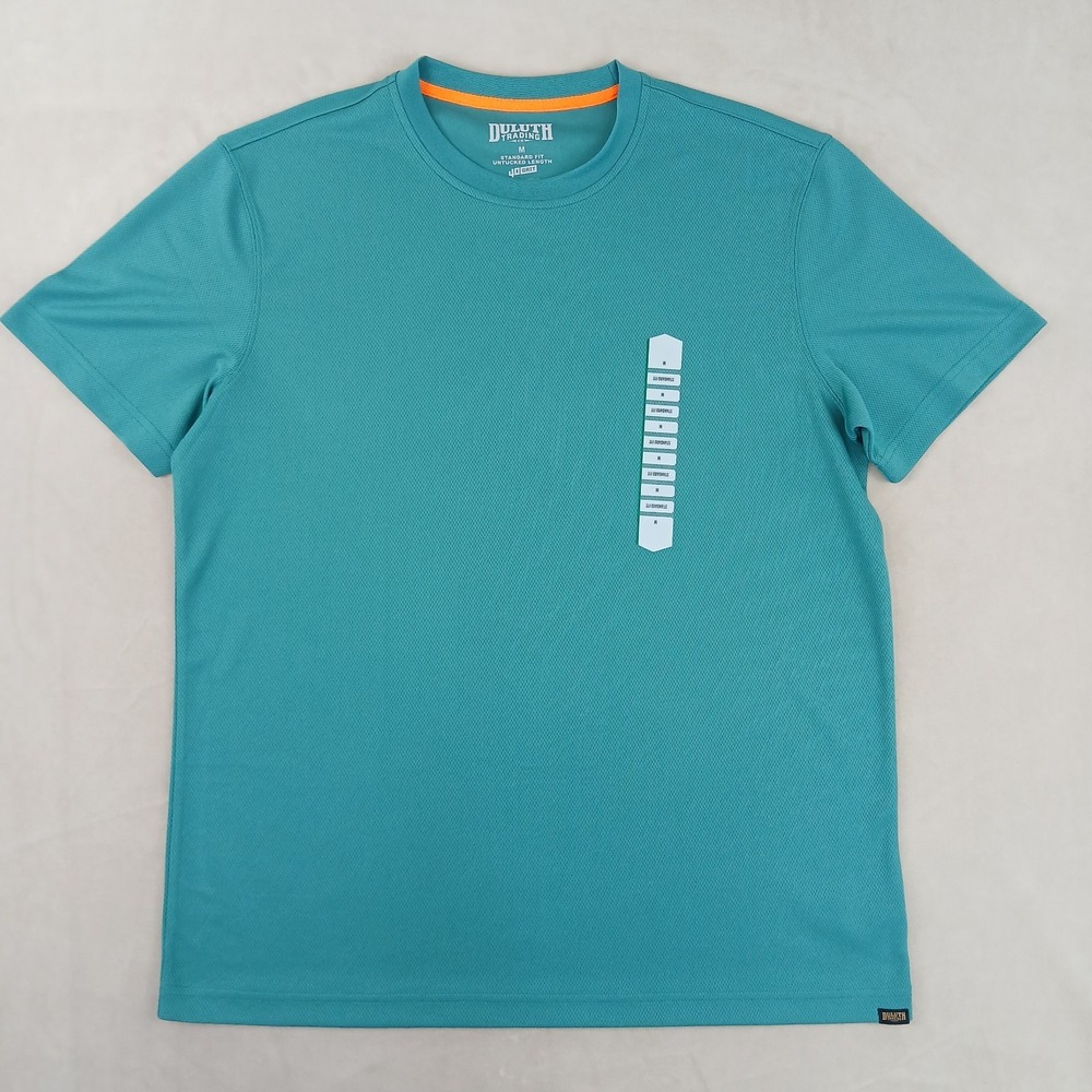 Duluth Trading Medium Mens T Shirt Active Perforated NWT 22x29 Standard Fit